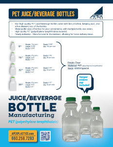 pet juice bottle and beverage manufacturing - pet plastic